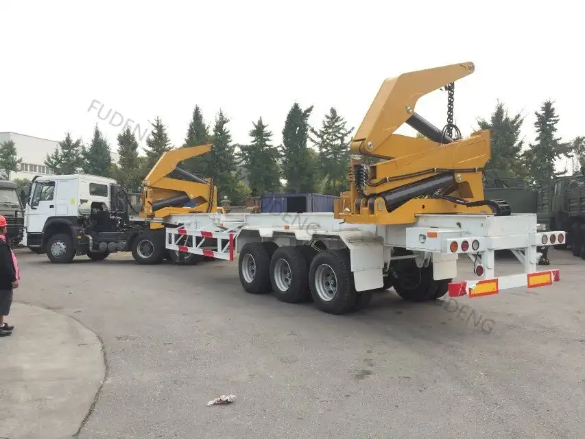 3 Axles Side Loader Container Trailer